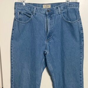 L.L. Bean Men's Relaxed Blue Jeans